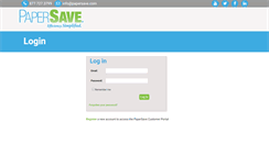 Desktop Screenshot of portal.papersave.com